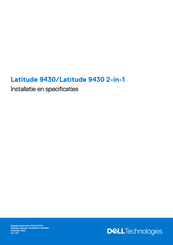 Dell Latitude 9430 2-in-1 Installatiehandleiding