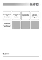 Zanussi ZBA 3154A Gebruiksaanwijzing