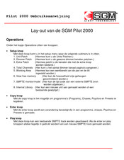 SGM Pilot 2000 Gebruiksaanwijzing