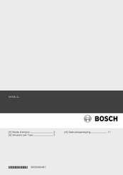 Bosch NKN845G14 Gebruiksaanwijzing