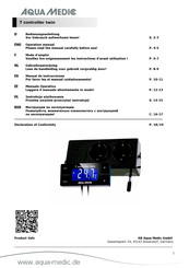 Aqua Medic T controller twin Gebruiksaanwijzing