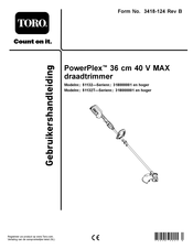 Toro PowerPlex 51132T Gebruikershandleiding