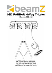 Beamz LED PARBAR 4Way Tricolor Gebruiksaanwijzing