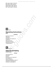 Hotpoint Ariston PK 755 D GH X /HA G Gebruiksaanwijzing