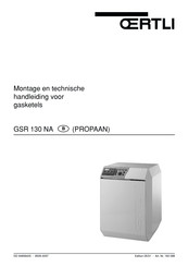 OERTLI GSR 130 NA Installatie En Technische Handleiding