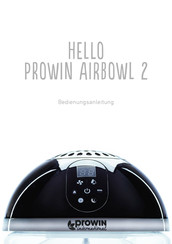 proWIN AIRBOWL 2 Gebruiksaanwijzing