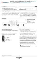 Whirlpool WH SP70 T121 Snelgids