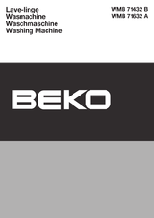 Beko WMB 71632 A Handleiding