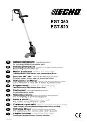 Echo EGT-350 Gebruiksaanwijzing