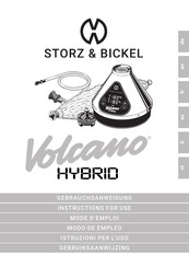 STORZ & BICKEL Volcano HYBRID Gebruiksaanwijzing