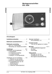 Danfoss ECL 3250 Montagevoorschrift