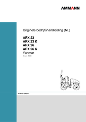 Ammann ARX 23 K 2012 Bedrijfshandleiding