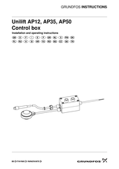 Grundfos Unilift APG Control box Installatie- En Bedieningsinstructies