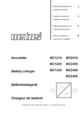 Vetus BC2425 Bedieningshandleiding