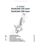 Carat DustCatch 230 Laser Gebruiksaanwijzing