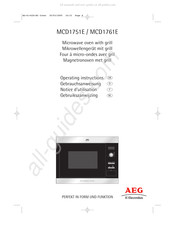 AEG Electrolux MCD1761E Gebruiksaanwijzing