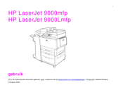 HP LaserJet 9000mfp Gebruikershandleiding