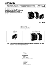 Omron E5CK-T Handleiding