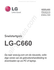 LG C660 Snelstartgids