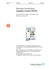 Endress+Hauser Liquiline Control CDC90 Beknopte Handleiding
