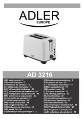 Adler europe AD 3216 Handleiding