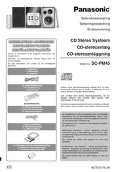 Panasonic SC-PM45 Gebruiksaanwijzing