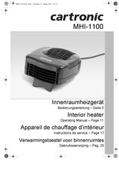 cartronic MHI-1100 Gebruiksaanwijzing