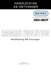 Assa Abloy NEMEF RADARIS EVOLUTION Handleiding