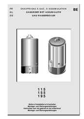 CHAFFOTEAUX ACCU GAZ 195 Instructies Voor Het Gebruik