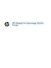 HP Deskjet Ink Advantage 2020hc Handleiding