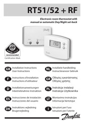 Danfoss RT51-RF Installatiehandleiding