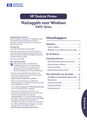 HP DeskJet 640C Series Naslaggids