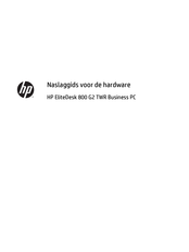 HP EliteDesk 800 G2 Naslaggids