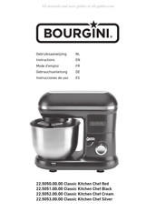 Bourgini Classic Kitchen Chef Black Gebruiksaanwijzing