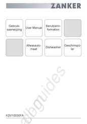 ZANKER KDV10030FA Gebruiksaanwijzing