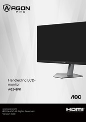 AOC AGON PRO AG246FK Handleiding