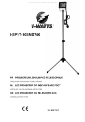 i-WATTS I-SP1T-10SMD750 Instructies