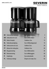 SEVERIN Duo KA 5802 Gebruiksaanwijzing
