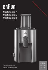 Braun Multiquick 7 Handleiding