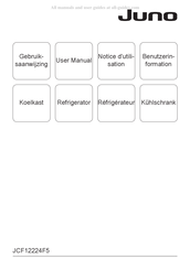 JUNO JCF12224F5 Gebruiksaanwijzing