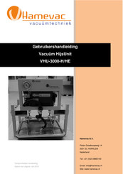 Hamevac VHU-3000-H Gebruikershandleiding