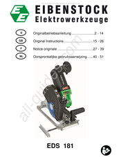 EIBENSTOCK EDS 181 Gebruiksaanwijzing