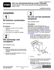 Toro Greensmaster 3150 Installatie-Instructies
