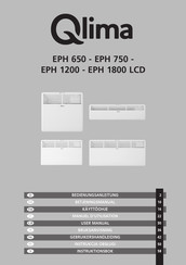 Qlima EPH 1200 LCD Gebruikershandleiding