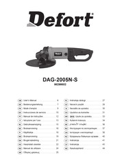 Defort DAG-2005N-S Gebruiksaanwijzing