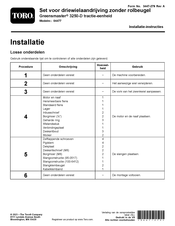 Toro Greensmaster 3250-D Installatie-Instructies
