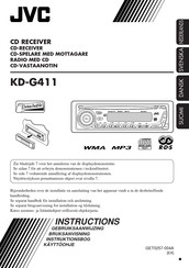 JVC KD-G411 Gebruiksaanwijzing