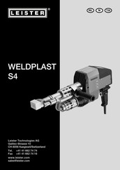 Leister WELDPLAST S4 Gebruiksaanwijzing