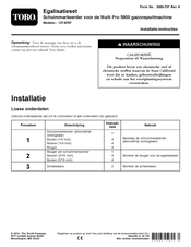 Toro Multi Pro 5800 Installatie-Instructies