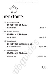 Renkforce BT-RSD1802K Gebruiksaanwijzing